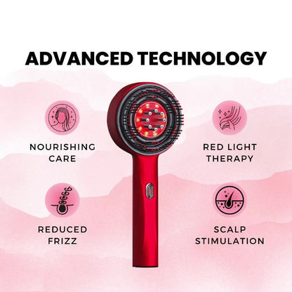 Scalp Massager - Red Light Massaging Brush