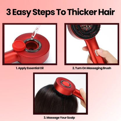 Scalp Massager - Red Light Massaging Brush