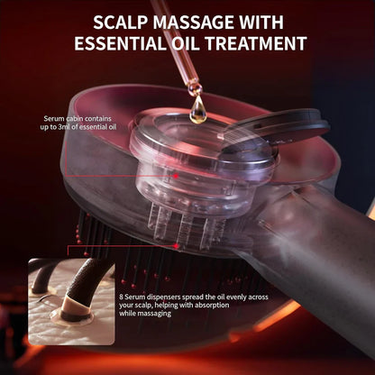 Scalp Massager - Red Light Massaging Brush